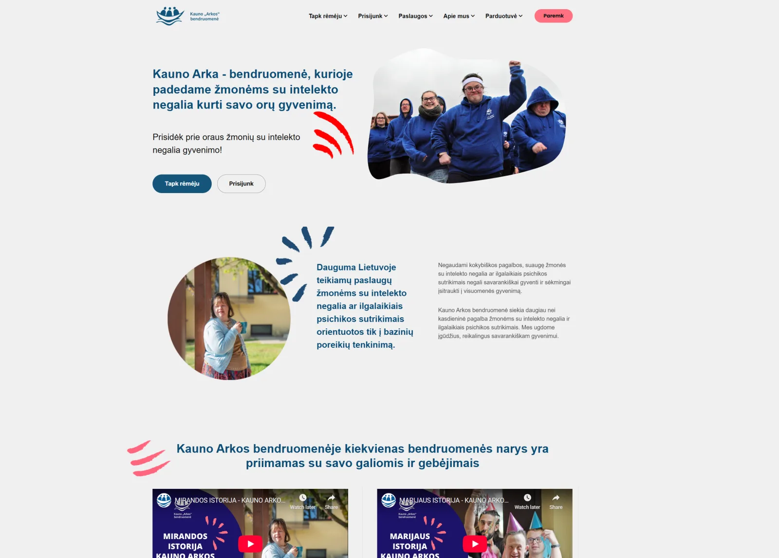 KAUNO ARKA — Svetainė ir paramos platforma