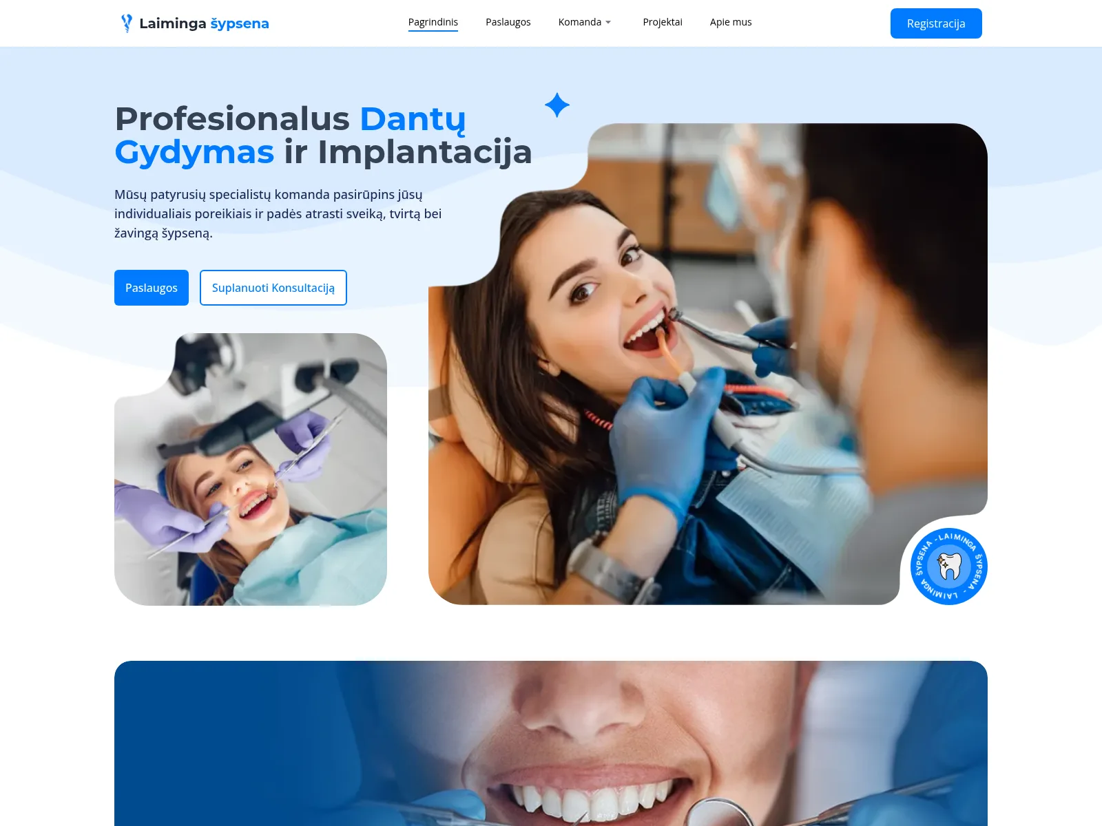 LAIMINGA ŠYPSENA — Klinikos svetainė ir registracija